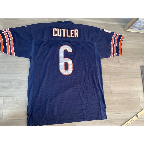 Reebok Authentic NFL Jersey Chicago Bears #6 Jay Cutler made in Korea Size 56 - Picture 10 of 12
